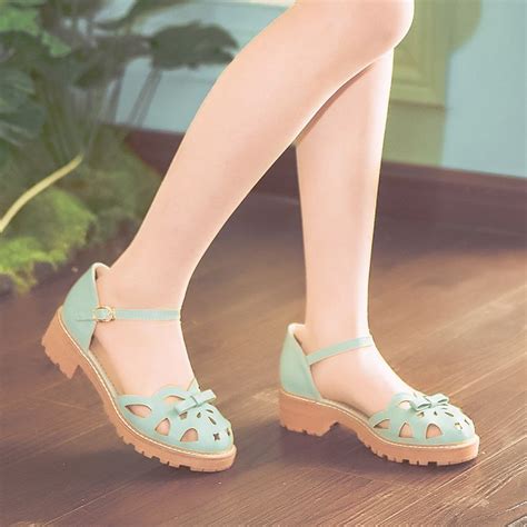 Japanese Kawaii Fashion Sandal On Mori Girl Mori Sweet Bow