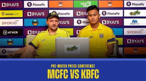 Mcfc Vs Kbfc Pre Match Press Conference Kbfc Tv Youtube