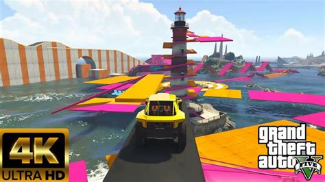 GTA5 Online Parkour 4K Ultra HD Insane Draugur Colorful Waterpark