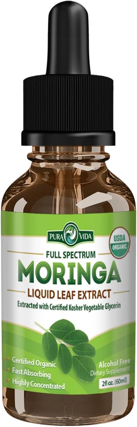 Amazon Moringa Leaf Extract Drops Moringa Oleifera Leaf Extract