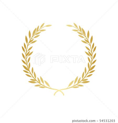 Golden laurel or olive greek wreath vector 스톡일러스트 54531203 PIXTA