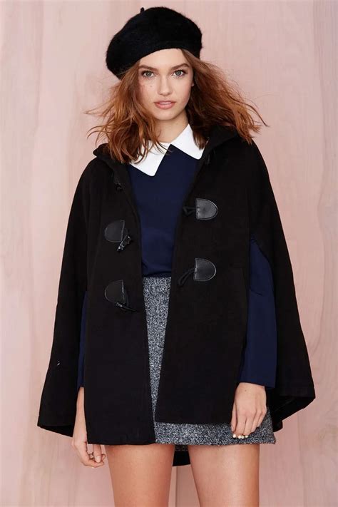 Winter Wool Blanket Style Cape Shawl Coat Women Fashion Wool Blend