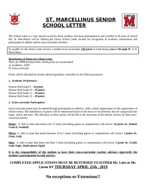 St. Marcellinus Secondary School - Athletics Award Winners Doc Template ...