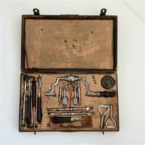 Antiques Atlas 18th Century Named French Surgeons Trepanning Set