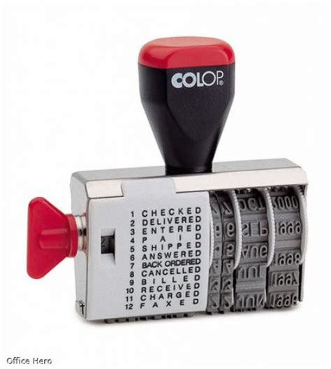 Colop Wd Dial A Phrase Word And Date Stamp Office Supplies