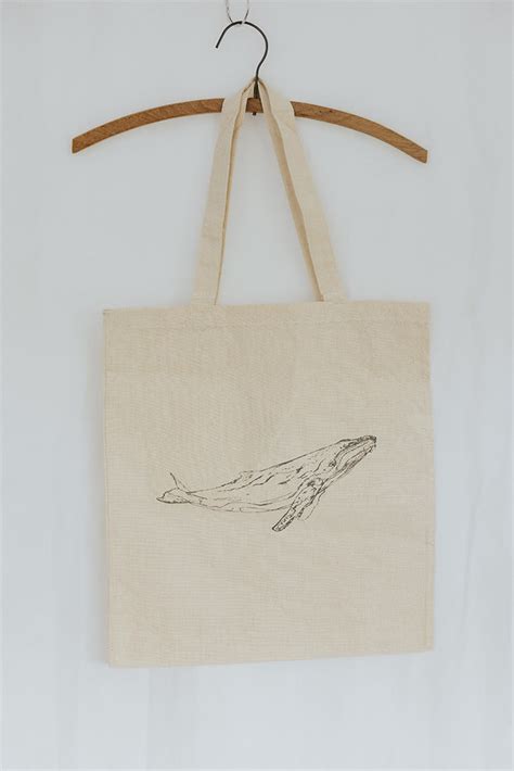 Whale Tote Bag Wings Hawaii