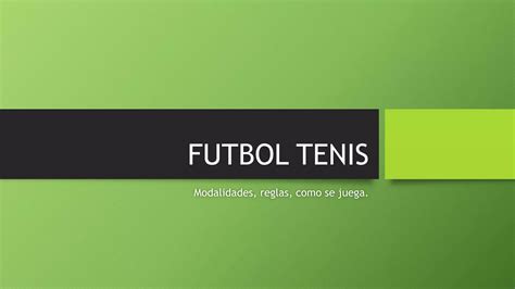 Futbol Tenis Ppt