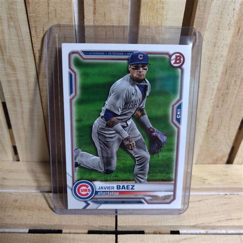 Javier Baez 2021 Topps Bowman Base Set Baseball Card Chicago Etsy