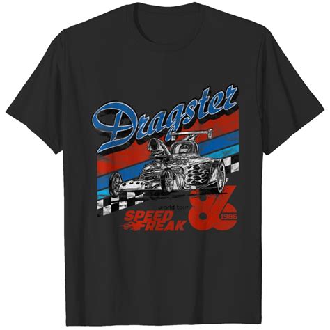 Retro Dragster Racing Stripe Hot Rod Car Race T Shirt Sold By Incubator Consecutive SKU