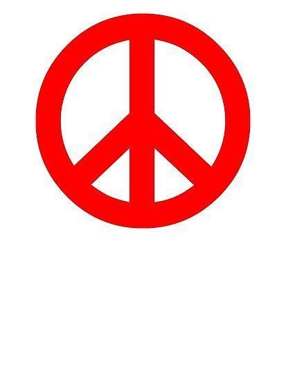 Red Peace Sign Logo - LogoDix