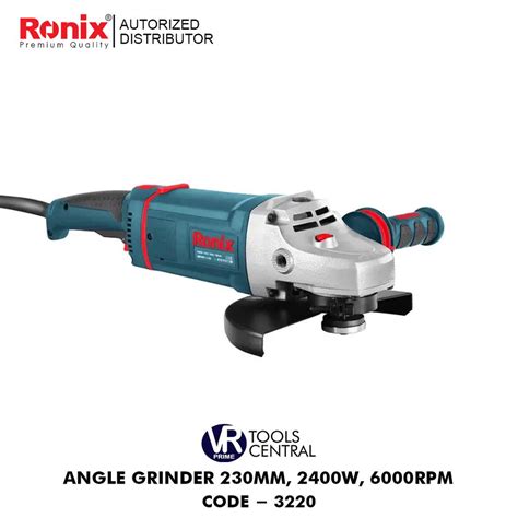 Ronix By Vr Prime Angle Grinder Mm W Rpm Code