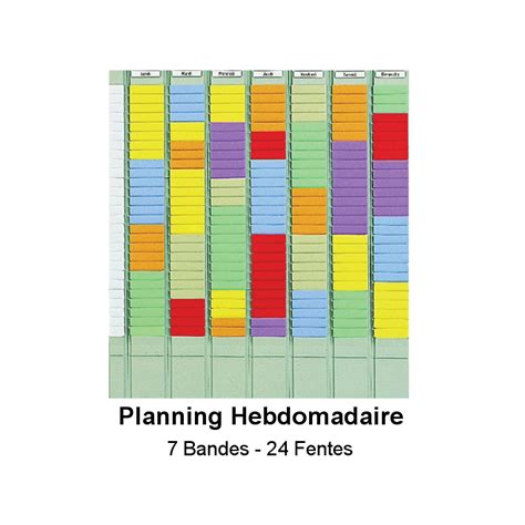 Planning Fiches En T Hebdomadaire