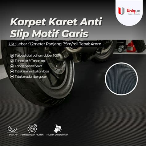 Jual Karpet Karet Anti Slip Motif Garis Bordes Jakarta Utara