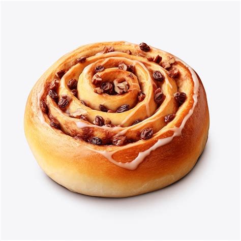 Premium Photo Two Cinnamon Rolls With Icing And A Cinnamon Roll On Top