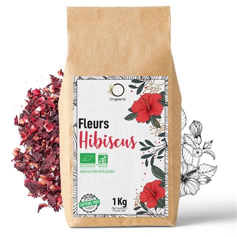 Tisane Fleurs DHibiscus Bio Bissap Thé Glacé Infusion Detox Et