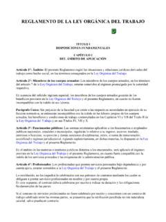 Reglamento De La Ley Org Nica Del Trabajo Reglamento De La Ley Org