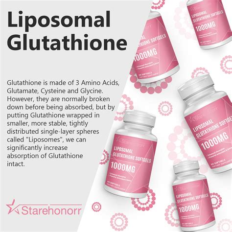 Liposomal Glutathione Softgels 1500mg Reduced Glutathione Supplement