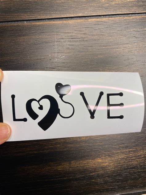 Love Cochlear Implant Decal Etsy