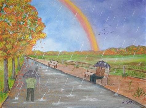 Autumn Rain By Rich Fotia Autumn Rain Rain Painting Autumn