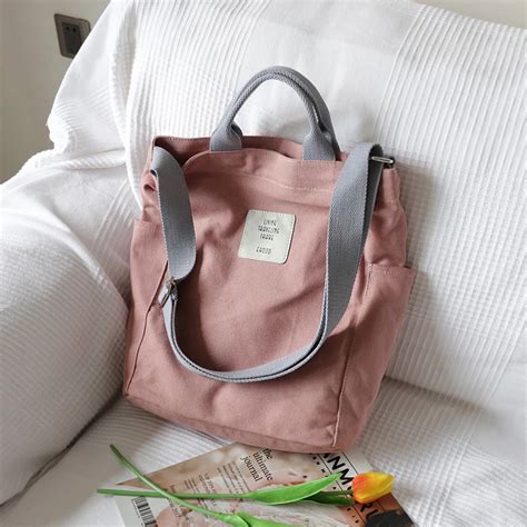 Stiven Bolso De Lona Coreano Simple Para Mujer Bandolera De Gran