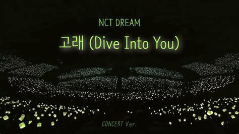 NCT DREAM 고래 Dive Into You 콘서트 Ver YouTube