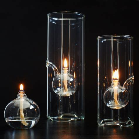 Wolfard Glassblowing Co Glass Oil Lamp Roman And Williams Guild Oil Lamps Clear Glass Bulb