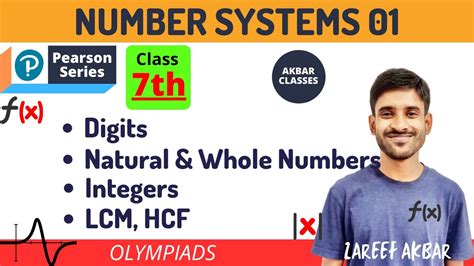 Class 7 Number Systems 01 Digits Numbers Hcf And Lcm Pearson Iit Foundation Youtube