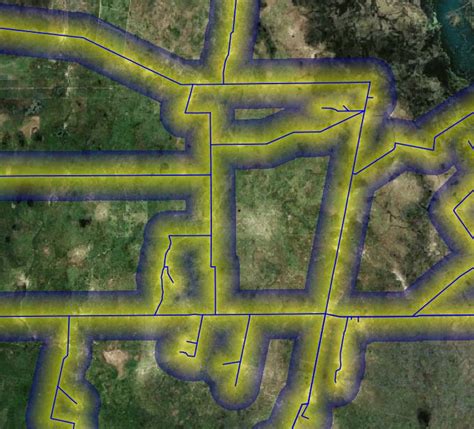 Heat Map Doing Heatmap From Line Data In Qgis Geographic