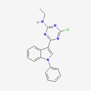 N2 Ethyl 4 Chloro 6 1 Phenyl 1H Indol 3 Yl 1 3 5 Triazin 2 Amine