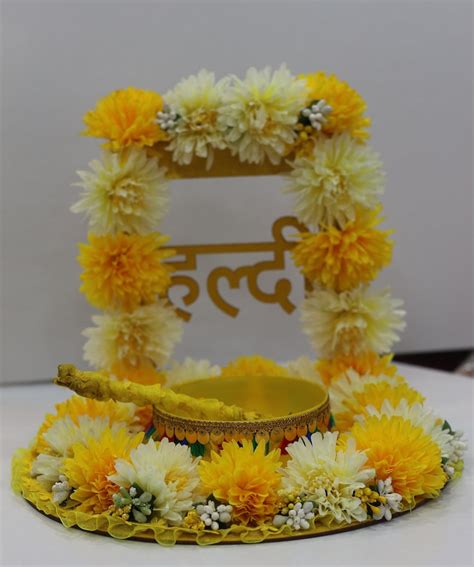 Handcrafted Haldi Ceremony Platter Elevate Your Wedding With