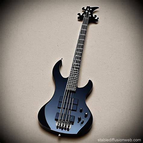 Bass Guitar Death Scythe Design Stable Diffusion Online
