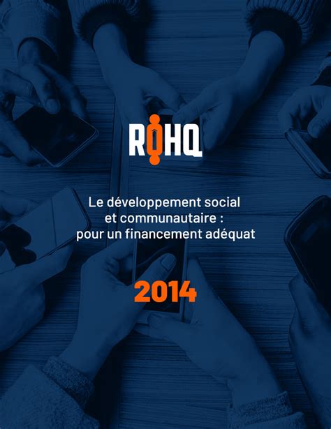 Le développement social et communautaire pour un financement adéquat