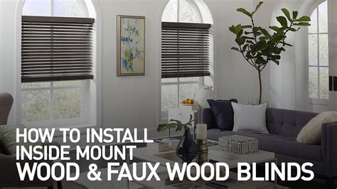 How To Install Inside Mount Wood And Faux Wood Blinds Youtube