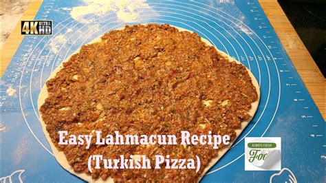 Easy LAHMACUN Recipe Turkish Pizza ÇITIR LAHMACUN TARİFİ EVDE