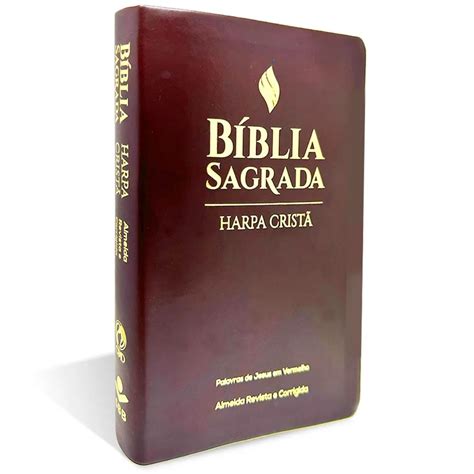 B Blia Sagrada Arc Letra Grande Edi O Letras Vermelhas E Harpa