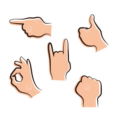 Gestures Clipart Transparent Background Simple Gesture Diagram Of Hook