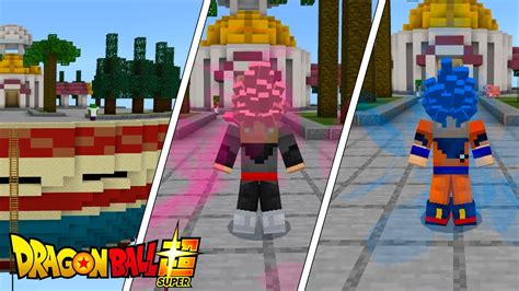 NOVO ADDONS MOD DE DRAGON BALL SUPER NO MINECRAFT PE MCPE IGUAL AO DE