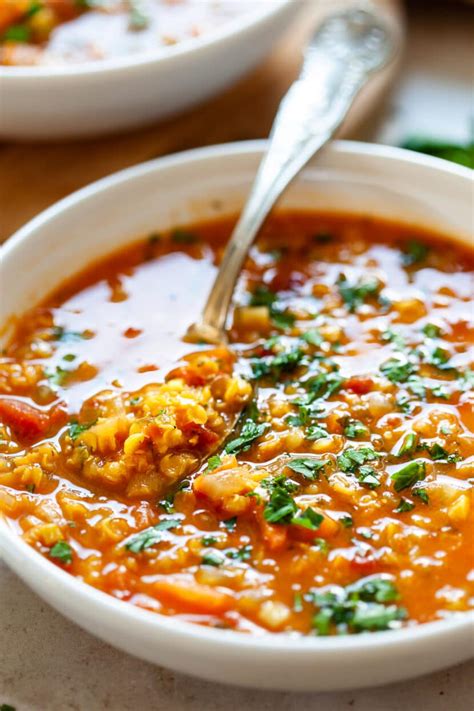 Vegan Red Lentil Stew Vibrant Plate