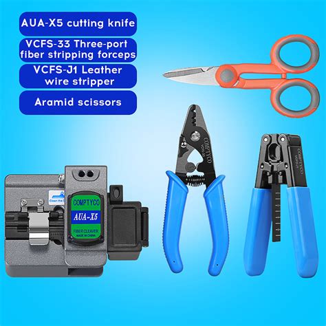 Comptyco Aua X Fiber Optic Tool Set Fiber Optic Cutting Machine Visual