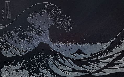 Japanese Wave Sea Waves 1080P Kanagawa Great Artwork HD Wallpaper