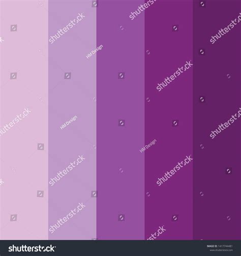 Violet Color Palette Vector Illustration Stock Vector (Royalty Free ...