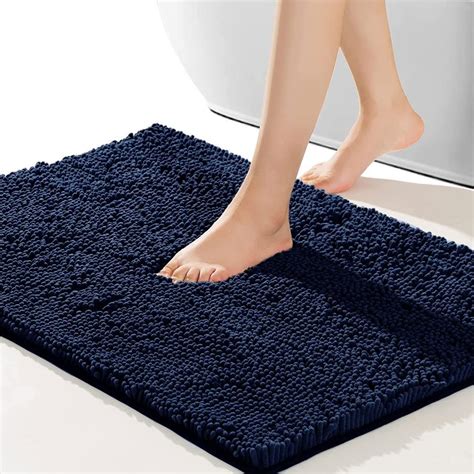 Soft Cozy Shaggy Thick Chenille Bathroom Plush Rug 32 × 20 Non Slip Bath Mat Bathroom Floor