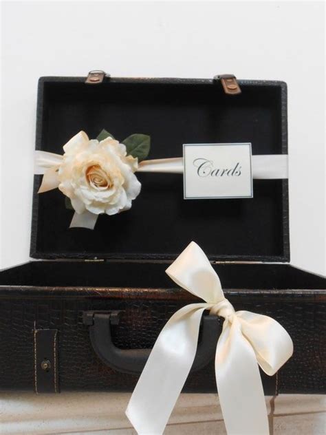 Vintage Suitcase Wedding Card Holder