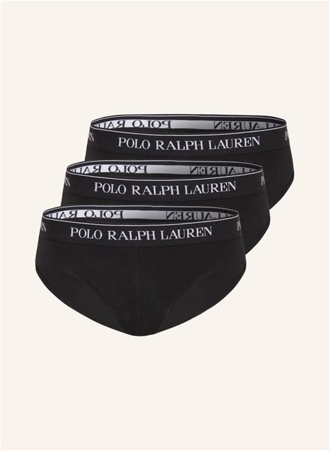 POLO RALPH LAUREN 3er-Pack Slips in schwarz