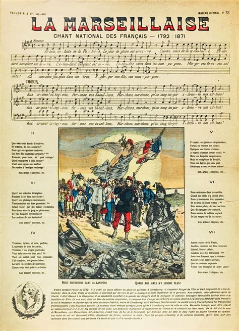 Epinal La Marseillaise Chant National Des Français Asta Prints