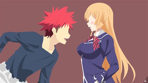 Download Minimalist Erina Nakiri Sōma Yukihira Anime Food Wars