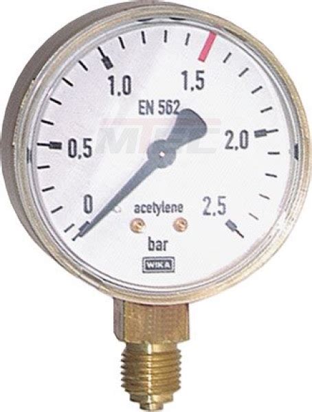 Schweißtechnik Manometer 63mm 0 40 bar Acetylen 206389