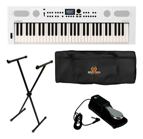 Teclado Roland Go Keys 5 Wh Kit Bag Suporte Pedal Sustain Frete Grátis