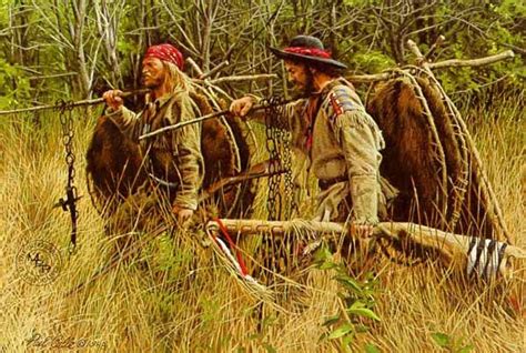 Paul Calle The Beaver Men American West Native American Art