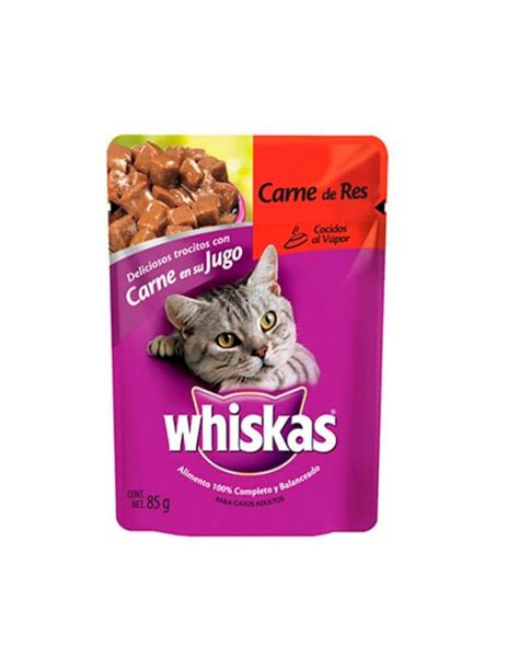 Alimento Whiskas Carne De Res Pouch Gr